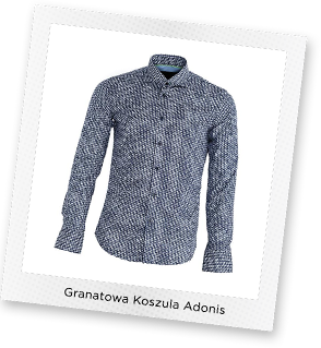 Granatowa Koszula Adonis
