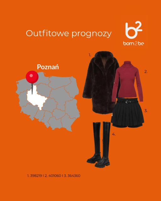 Zima nie odpuszcza, ale my mamy na nią sposób. Przygotowaliśmy dla Was zestawienie outfitów idealnie dopasowanych do klimatu polskich miast. Od eleganckiej Warszawy po przytulny Kraków – zobacz, co wpadło do naszego zimowego rankingu.Przesuń w lewo, żeby zobaczyć wszystkie propozycje!A Ty gdzie dzisiaj nosisz Born2be? Daj znać w komentarzu, jakie miasto mamy dodać w kolejnej prognozie!