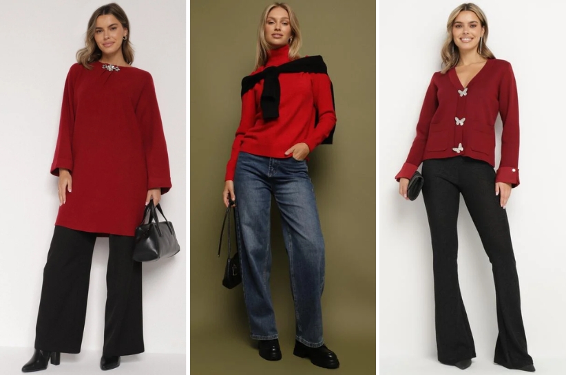 Na jakie stylizacje z czerwonym swetrem warto postawić tej jesieni? Sprawdzamy!