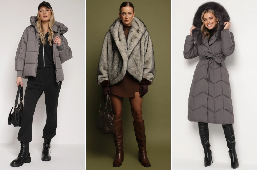 Stylizacje z szarą kurtką. Strzał w dziesiątkę dla miłośniczek klasyki!