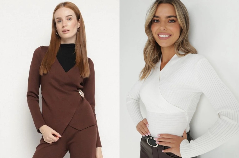 Sweter kopertowy – fason, który pokochasz. Sprawdź stylizacje!