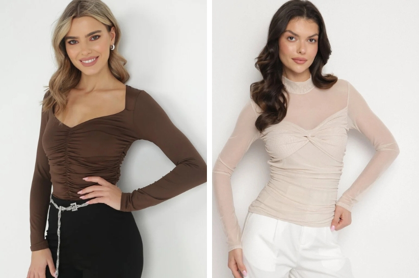 W roli głównej: bluzka z marszczeniami. Stylizacje, które podkreślą sylwetkę w ciekawy sposób
