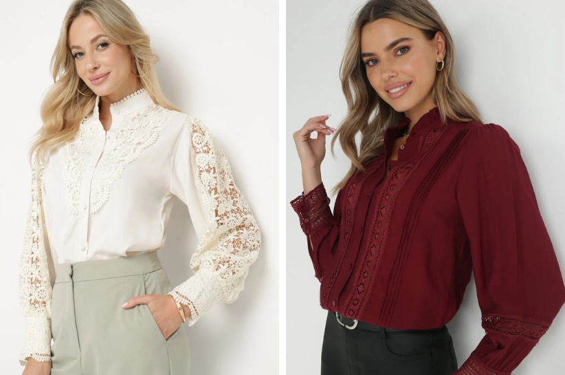 Na tapecie: koszule i bluzki ze stójką. Zobacz najlepsze stylizacje trendsetterek