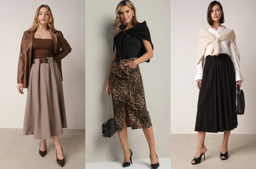 Jak nosić spódnicę midi? Stylizacje dla każdej z Was