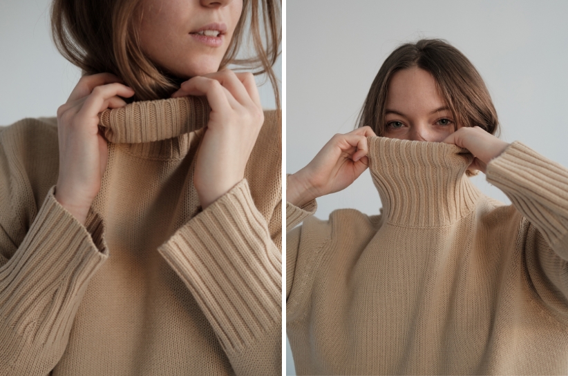 Beżowy golf w jesienno-zimowych stylizacjach. Wybrałyśmy najpiękniejsze outfity!