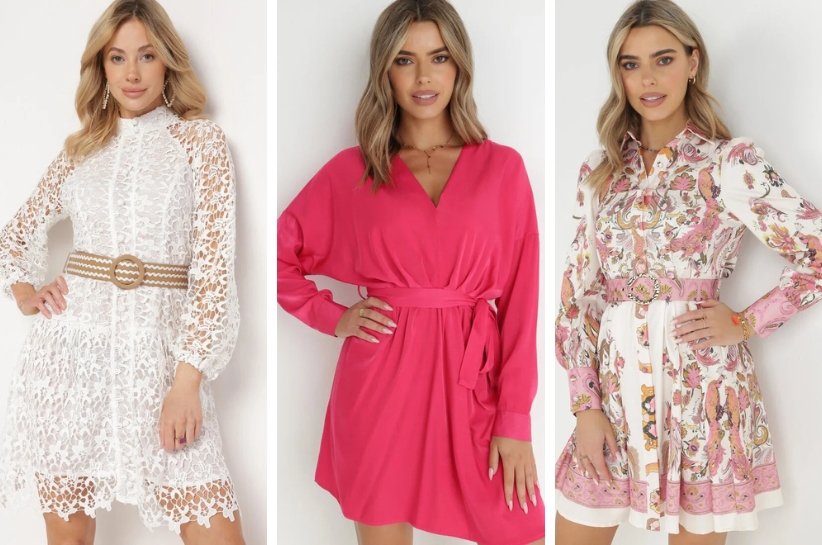 Uwielbiamy je – sukienki z paskiem. Zobacz, w jakich stylizacjach wyglądają najlepiej!
