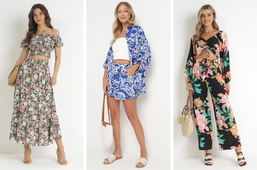 kwiatowe komplety na lato