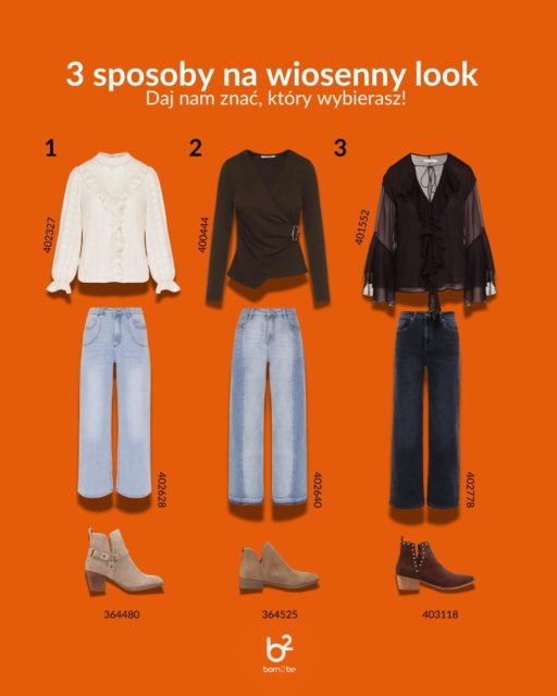 Przygotowaliśmy 3 gotowe inspiracje z born2be, które sprawdzą się na spacer, kawę z przyjaciółką czy wiosenną randkę.
1️⃣ Romantyczna lekkość
2️⃣ Casualowa elegancja
3️⃣ Boho z charakteremKażdy z tych zestawów to inna energia – którą dziś wybierasz? ☁️✨