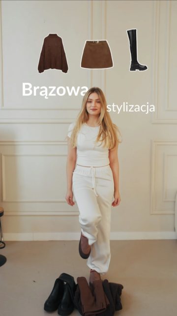 Brąz stał się bazowym kolorem w stylizacjach w ostatnich latach.Jakie zestawienia z tym kolorem są Twoim ulubionym?🔍 sweter 361996
🔍 spódnico-szorty 400515
🔍 kozaki 285349