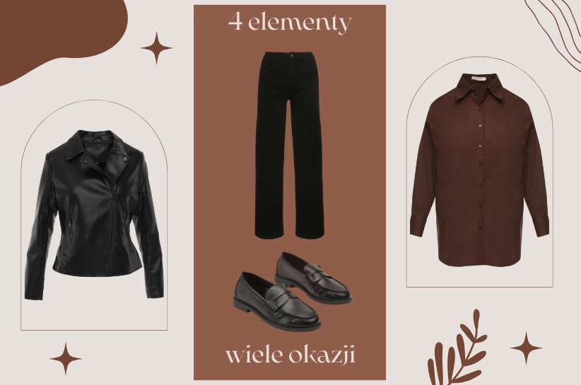 Praca, zakupy, spacer – 4 elementy, jeden zestaw, wiele okazji. Szafa kapsułowa w praktyce